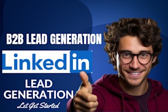 be linkedin lead generate, sales closer expert sales representative for business