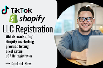 promote tiktok shop llc registration tiktok product listing shopify marketing