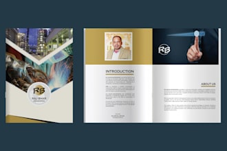 design a professional corporate brochure