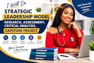 do strategic leadership model research, assessment, critical analysis, capstone