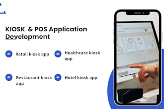 develop self ordering kiosk app, pos app for fast food restaurant, cafe, stores