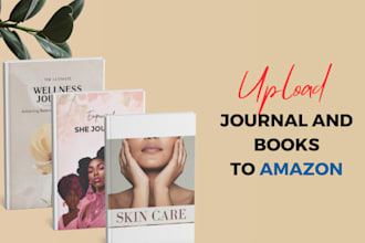 upload books and journals to amazon KDP