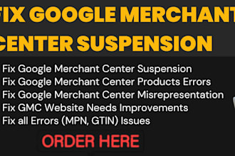 fix google merchant center suspension and shopping ads campaign