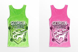 create a minimalist fitness crossfit t shirt design