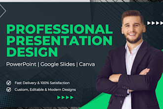 design professional powerpoint, google slides, and canva presentations