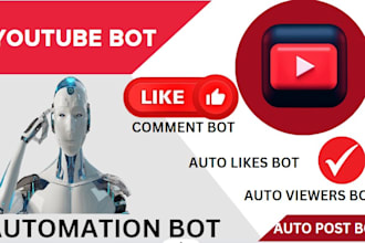 set up youtube bot, automation script, tiktok bot software