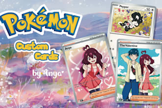 draw a custom pokemon tcg card