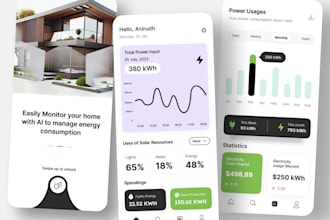 build solar energy app, electricity app, energy management, power management app