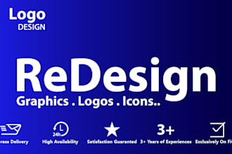 recreate, redraw and redesign logo for your business