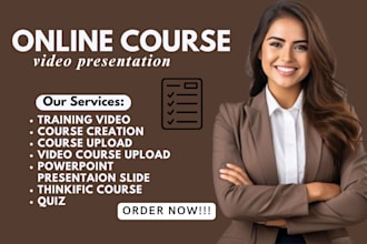do online course content editing, voice over, udemy video course presentation