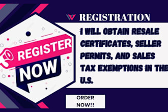 obtain resale certificates, seller permits, and sales tax exemptions in the u s