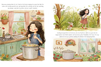 create a children book in watercolor style using ai