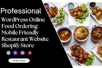 design a wordpress restaurant website or coffee shop