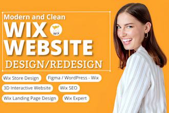 do wix website design, 3d interactive wix studio, redesign wix website, wix SEO