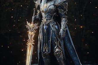 draw dnd, fantasy character and dnd character art for you