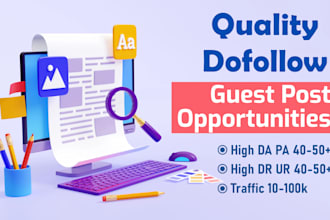 publish SEO guest post articles on real traffic websites