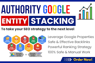 create powerful google stacking backlinks and  authority stacks