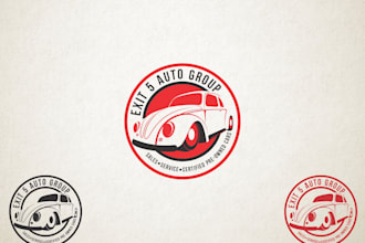 design a vintage creative auto sale or automotive brand logo