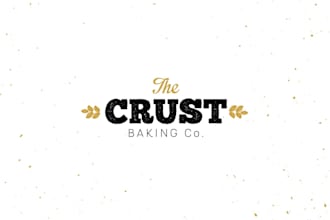 design a modern custom logo for your baking or bakery brand