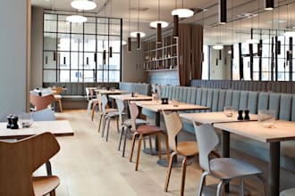 interior design restaurant house model cafe bar kitchen realistic 3d rendering