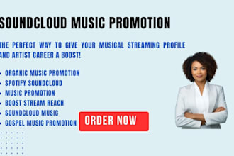do  organic spotify  soundcloud music promotion boost streams reach