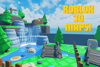 build  professional 3d custom roblox maps with quality models