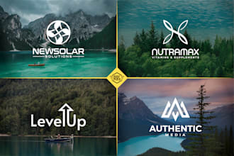 do 4 custom minimalist logo design with copyrights