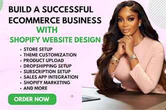 design and redesign shopify website shopify store design shopify dropshipping