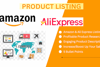 do amazon ali express description title image top product listing