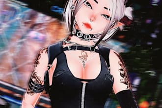 do custom vrchat avatar furry vrchat anime nsfw 3d model vrc avatar toggles vrm