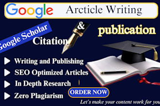 write and publish your research article in google scholar peer reviewed journals