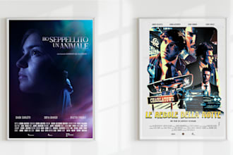 create a stunning hollywood style movie poster