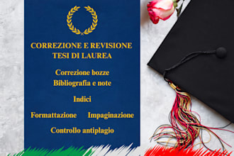 proofread and edit your italian dissertation or thesis