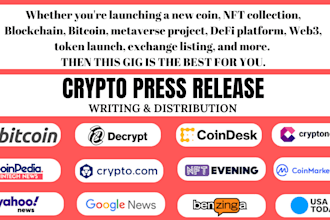 do crypto blockchain press release writing submit press release pr distribution