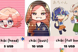 draw cute chibi art for you