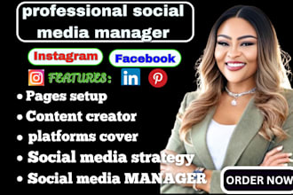 be your dedicated social media manager and personal assistant