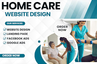 home care leads elderly care leads home care logo home care website and flyers