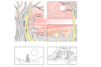 draw storyboard for your animation, film, game, commercial