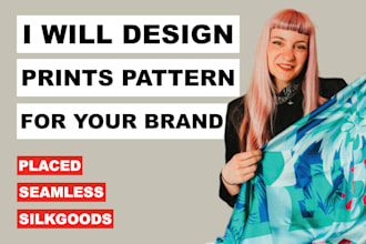 design custom textile prints pattern for your brand