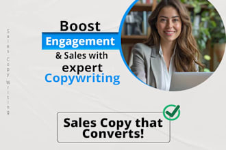 write high converting sales copy, ad copy, and SEO content that sells