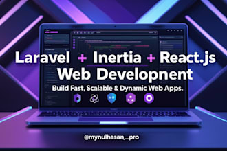 build a scalable web app using laravel inertiajs reactjs