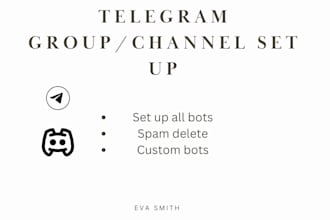 set up create professional crypto telegram group