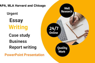 do business case study analysis, report writing and powerpoint presentation