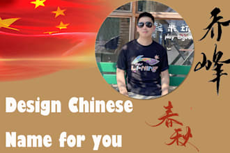 create a unique chinese name for you in calligraphy