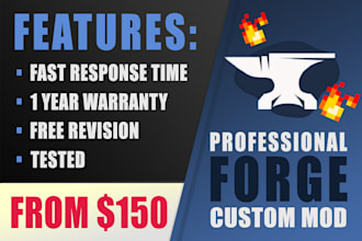 code a custom minecraft forge mod for you