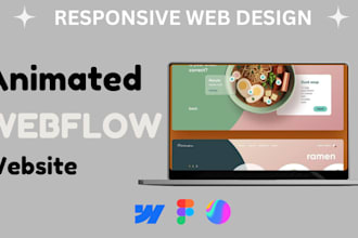 do 3d animated webflow website development, fix webflow, figma to webflow design
