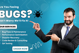 fix bugs optimize performance full stack maintenance for web and mobile apps