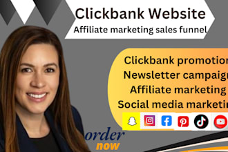 build clickbank, shopify sales, amazon website affiliate marketing sales funnel