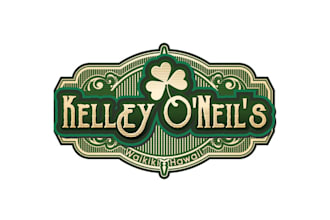 design irish bar beer business logo