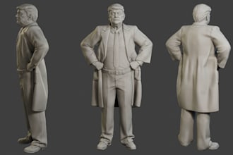 3d printable mold, figurines realistic stl files character, resin statue,carving